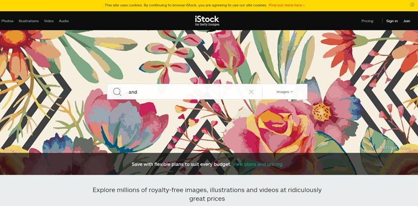 istock-homepage-with-search